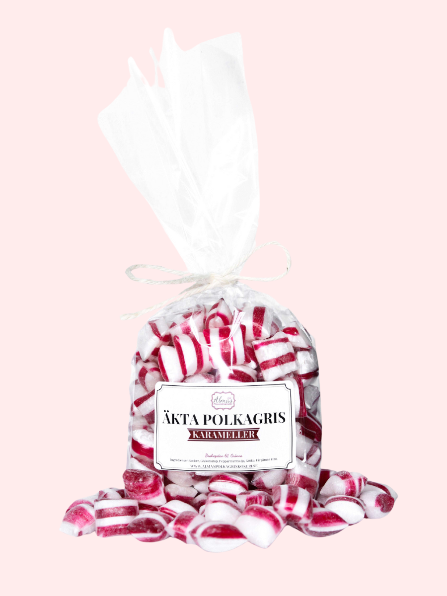Äkta Polkagris karameller - Storpack